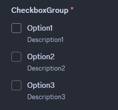 Checkbox group